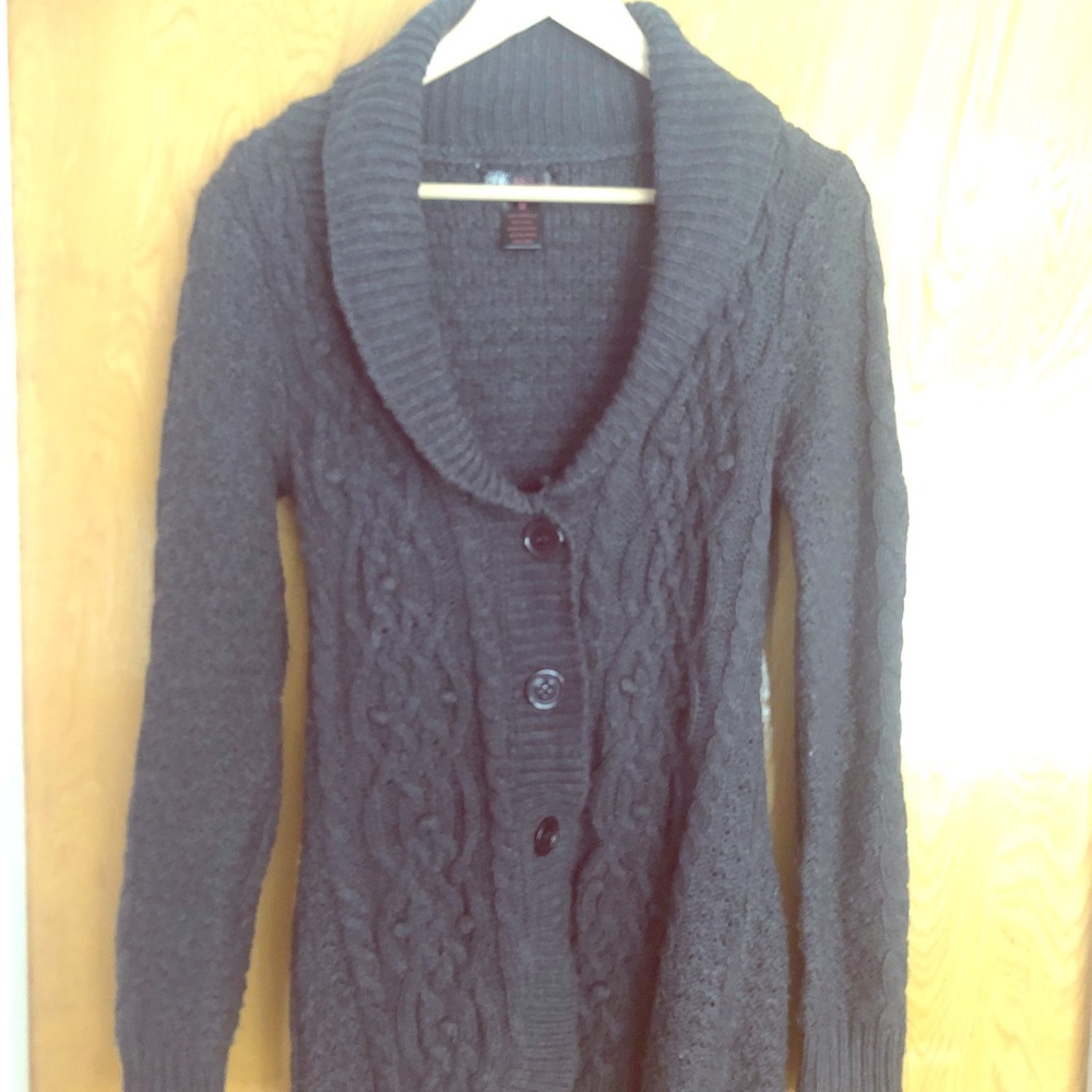 Oversized gray sweater